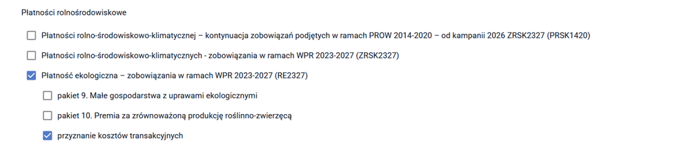 Płatności rolnośrodowiskowe